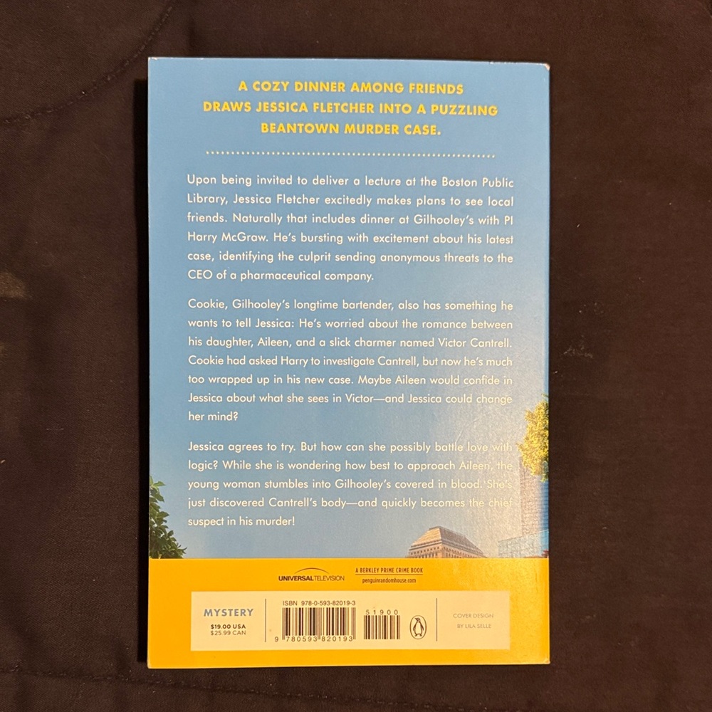Murder She Wrote: A Body in Boston Book - Picture 2 of 2